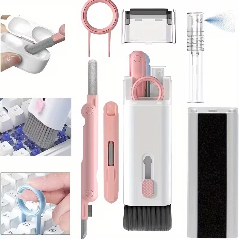 Laptop Extra Accessories - 7'si 1 arada Kulaklık Temizleme Fırçası