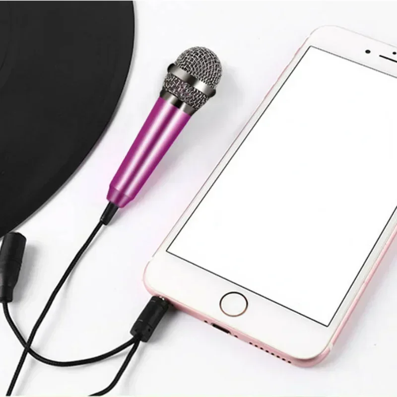 Laptop Accessories Productivity - Mini Taşınabilir 3.5mm Stereo Stüdyo Mikrofonu