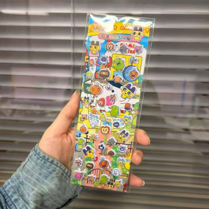 Laptop Accessories Toy - 6 adet Tamagotchi karikatür kabarcık çıkartmalar