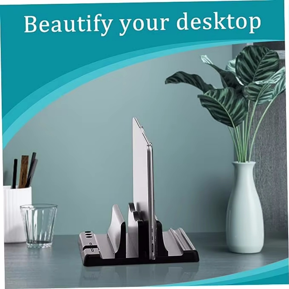 Laptop Accessories Productivity - Ayarlanabilir Dikey Dizüstü Bilgisayar Standı Genişliği
