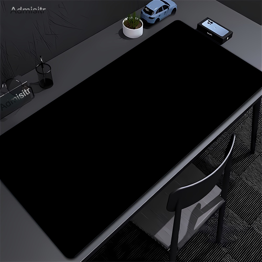 Laptop Accessories Productivity - Büyük Siyah Mouse Pad Düz Renk