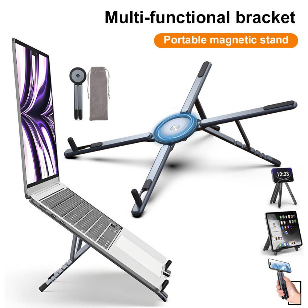 Laptop Extra Accessories - Taşınabilir Manyetik Telefon Tutucu ve Selfie