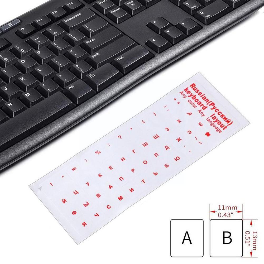 1 adet temizle rus yapışkan Fi - Laptop Accessories Keyboard Cover incelemesi ve fiyatı