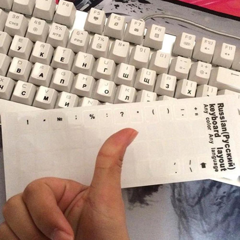 1 adet temizle rus yapışkan Fi - Laptop Accessories Keyboard Cover incelemesi ve fiyatı