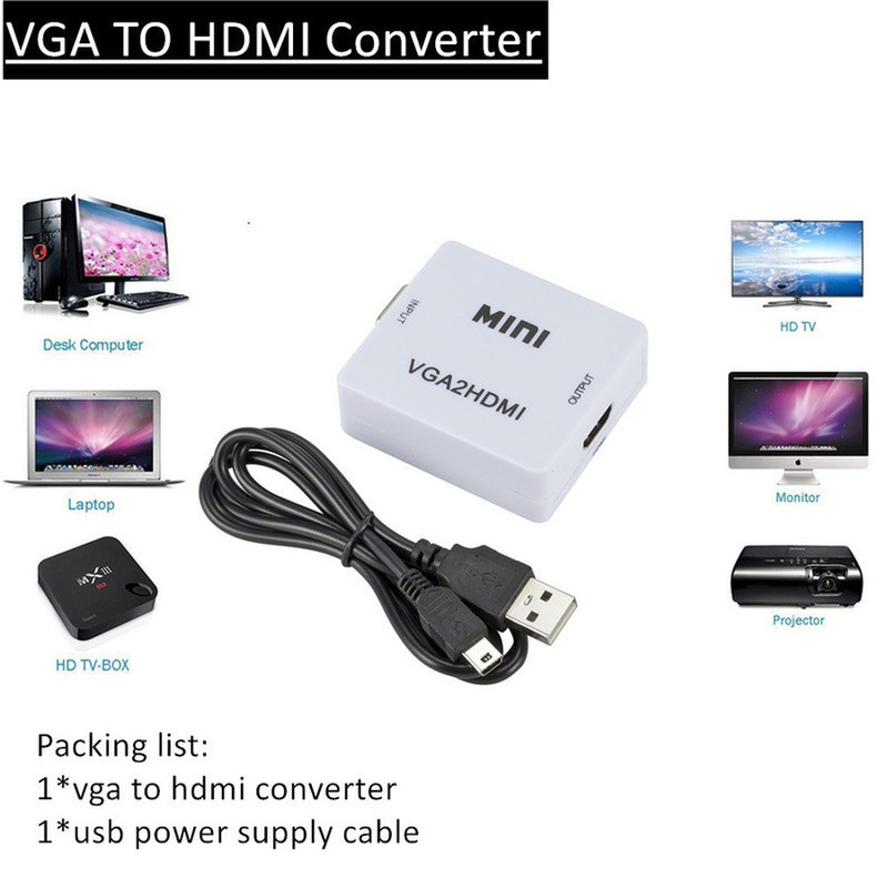 VGA'dan HDMI'ya Uyumlu Video A - Hdmi Vga Adapter incelemesi ve fiyatı