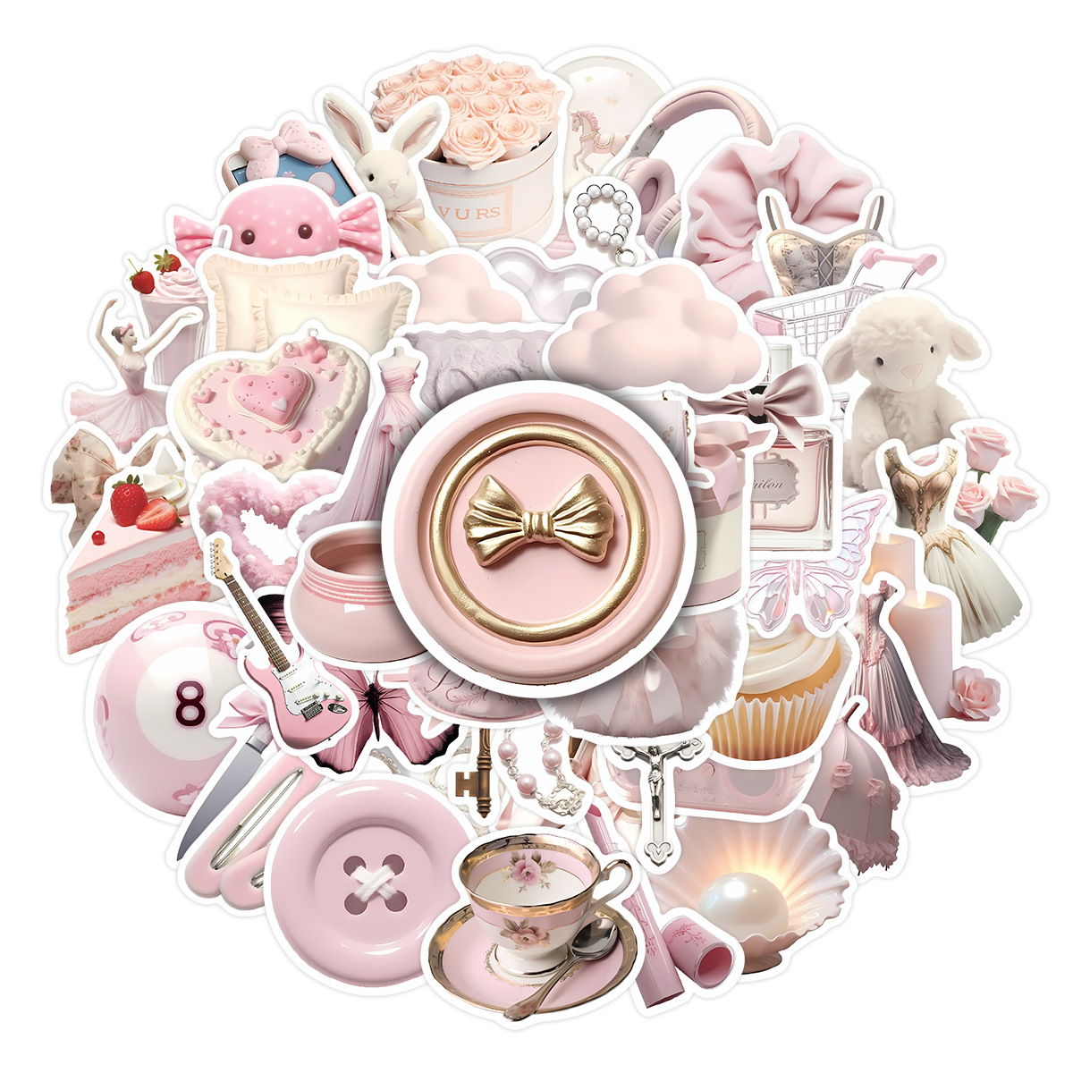 50/100 adet Sevimli Pembe Kız  - Laptop Accessories Girly incelemesi ve fiyatı