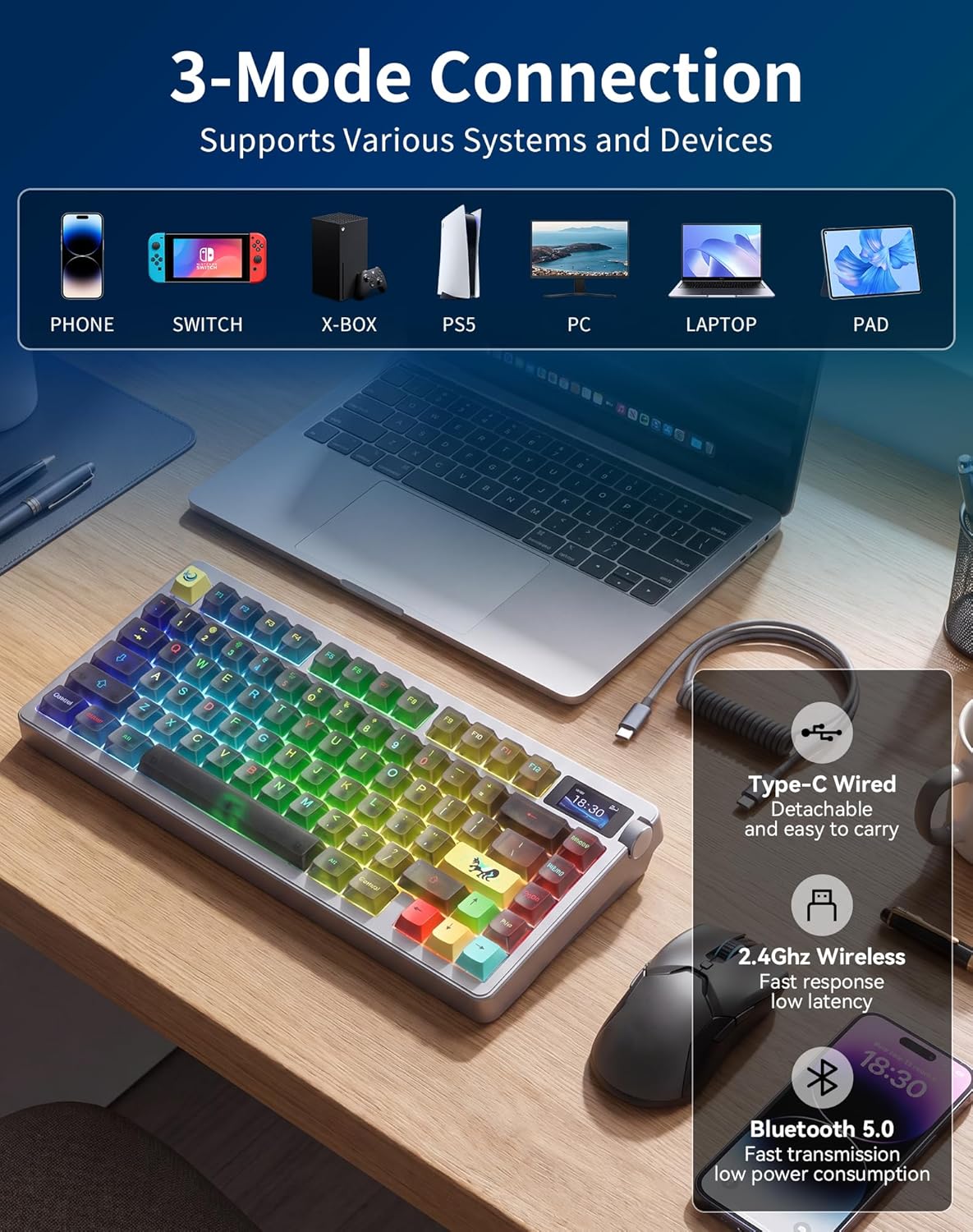 AULA NOVA75 Mekanik Klavyeler  - Laptop Accessories Productivity incelemesi ve fiyatı